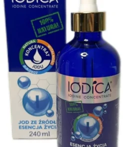 IODICA - naturalny koncentrat jodu  240 ml - praca tarczycy T3 i T4
